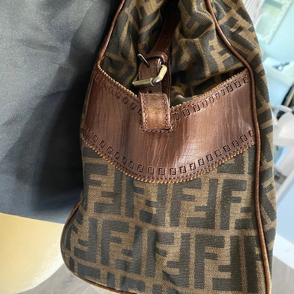 Large FENDI Zucca Canvas & Leather Chef du Jour - Picture 9 of 17